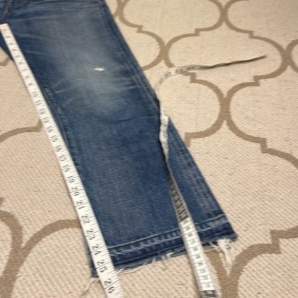 Point Sur Denim straight leg distressed raw hem Jeans - Picture 12 of 17
